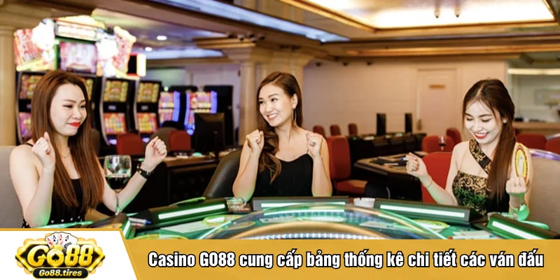 Casino GO88 cung cấp bảng thống kê chi tiết các ván đấu