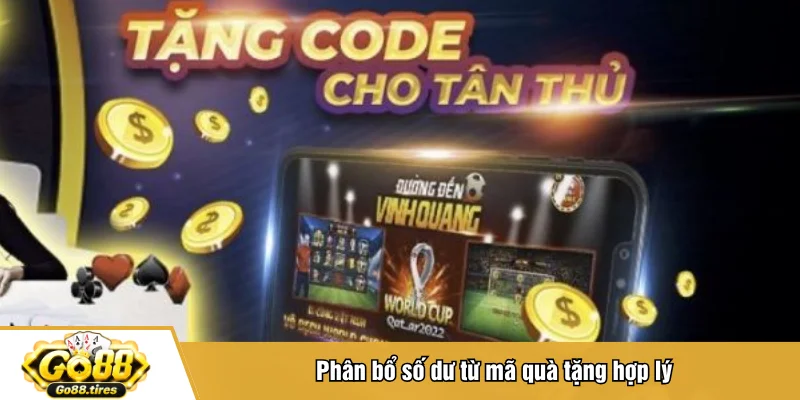 Phân bổ số dư từ mã quà tặng hợp lý